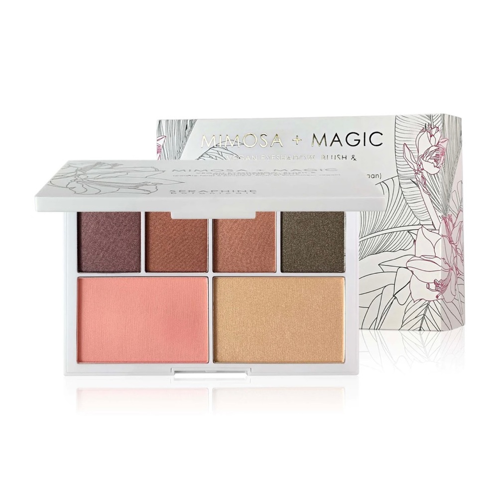 Mimosa + Magic - Vegan Eyeshadow, Blush & Highlighter Palette